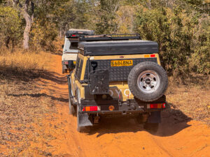 Land Cruiser fleet on the move.